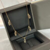 ce82e9d389e83d02 100% sier 2022 new full sliding diamond women's necklace pure hand welding awesome craftsmanship. wedding gift