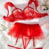 ce8a2d0dd0ce2aa0 Sexy Lingerie Set Woman Lace Transparent Erotic Underwear Sets Delicate Bra Push Up Breves Sets Thin Sexy Erotic Bras Bodysuit