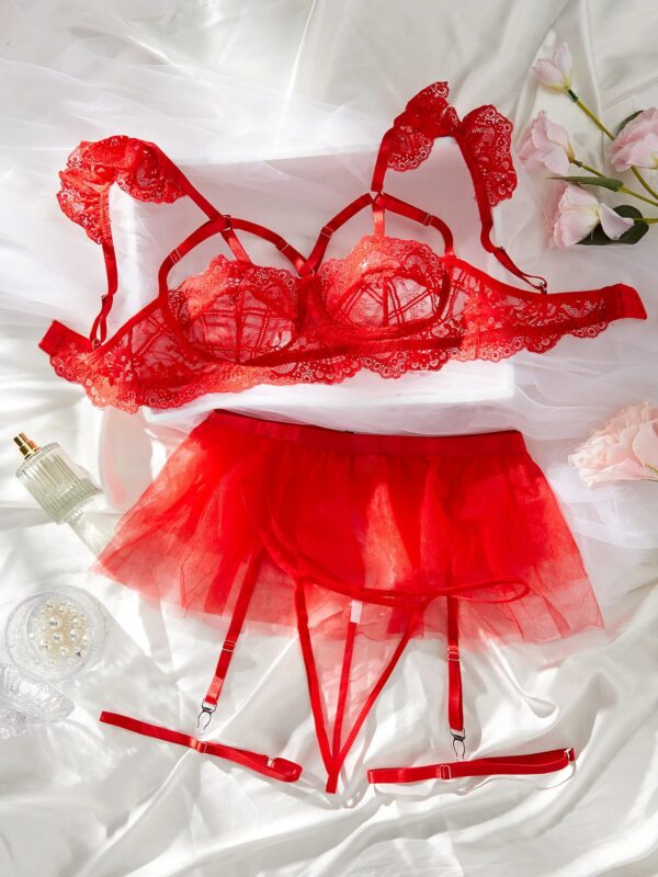 ce8a2d0dd0ce2aa0 Sexy Lingerie Set Woman Lace Transparent Erotic Underwear Sets Delicate Bra Push Up Breves Sets Thin Sexy Erotic Bras Bodysuit