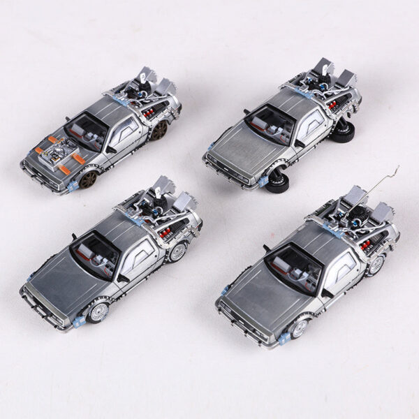 ce8f8b4b4db06245 MJ 1:64 DeLorean DMC I II III Back To The Future Time hine Mr.Fusion Diecast Toy Vehicle Car Model