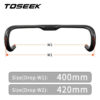 ce96159d0054526f TOSEEK ZXB-TWO Bike Carbon Road Handlebar 400/420/440mm UD Matt Internal Routing Road Bicycle Handle Bar Bicycle Parts