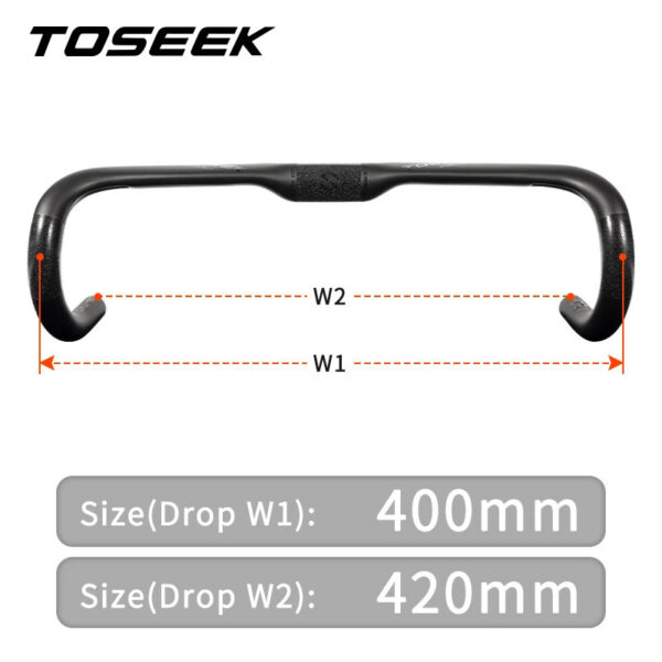 ce96159d0054526f TOSEEK ZXB-TWO Bike Carbon Road Handlebar 400/420/440mm UD Matt Internal Routing Road Bicycle Handle Bar Bicycle Parts