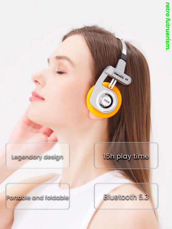 ce9ffc9f3f3d2fd9 UMELODY U3 RETRO Headphones Wireless Bluetooth Headphones ON-Ear Headphones HIFI Wireless Foldable Noise Canceling Headphone