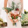 Mocoosy 50Pcs Artificial Rose Flowers, Burnt Orange Fake Roses for Decorations, Real Touch Terracotta Foam Rose Bulk with Stems Rust Floral Arrangements Wedding Valentine's Day Party Home Table Decor