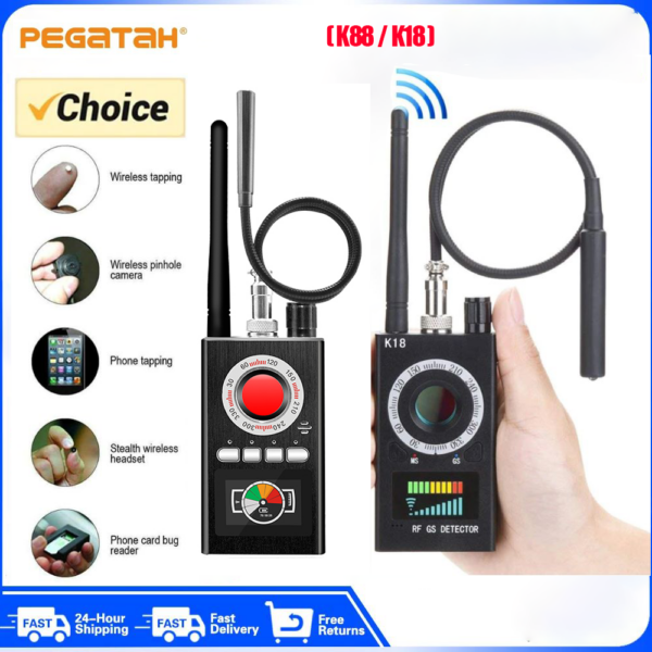 Multi-function K18 K88 Anti-spy Detector GPS Signal Detect GSM RF Tracker Wireless Camera Lens Device Finder