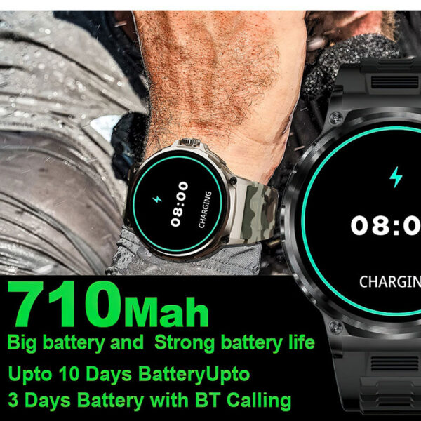 New 1.85-inch ultra smartwatch, GPS track, HD Bluetooth call; 710 mah large battery 400+ dial, suitable for Huawei Xiaomi