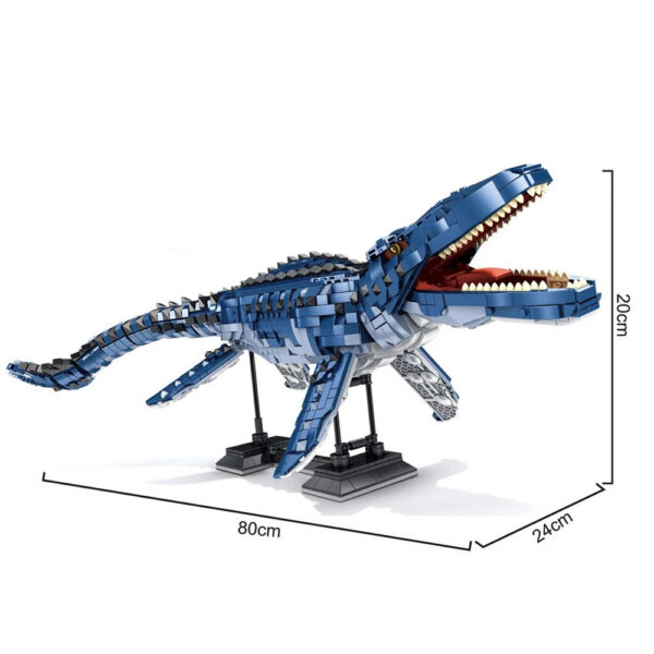 1859PCS Movie Dinosaur Mosasaur Creative Expert Ideas Large Model Simulation Building Blocks Toy Birthdays Gifts Set Home Decor