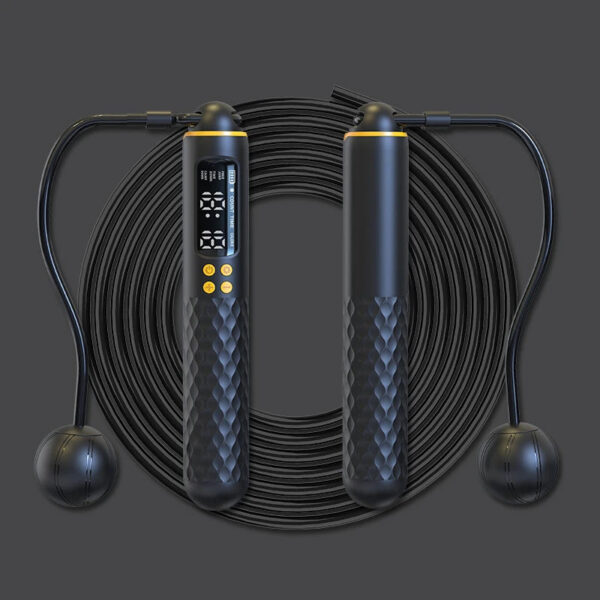 New Rechargeable USB Electronic Technology Jump Rope Wire Rope Adjustable Jump Rope Trainer Digital Wireless Calorie Counter