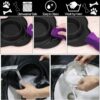 AsFrost Dog Food Bowls Stainless Steel Pet Bowls & Dog Water Bowls No Spill Non Skid, Feeding Bowls with Dog Bowls Silicone Mat for Small Medium Large Size Dogs, Cat Pet Dog Dishes Set, Black, 3 Cup