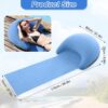 cef6b30b8fcf2313 Strandmatte mit aufblasbarem Kissen, tragbare Matte, 178 x 76 cm (blau)