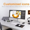 cf21124e549438bd Visual Stream Deck Keyboard Lcd 15 Keys Live Content Creation Controller Custom Button For Windows/os/android/ios Gift