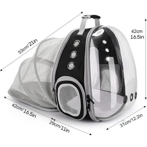 cf244006a448a08c Expandable Cat Large Transparent Carrier Backpack Bubble Space Capsule High Quality Pet Travel Bag
