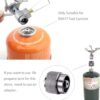BRS Stove BRS 3000T Stove Titanium Ultralight Backpacking Stove Portable Propane Camping Stove Gas Burner Camp Stove only 26g with Extra O Ring (BRS-3000T Stove)