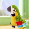 cf48b63dde5c2172 Colorful Chatty Parrot Interactive Recordable Musical Toy That Flaps Wings and Teaches Kids to Speak