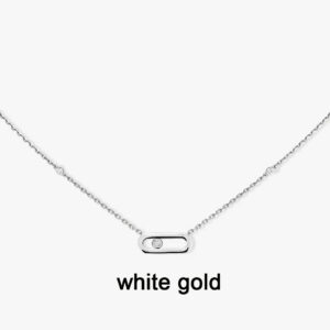 Cmon Kstar Classic Sterling Sier Plated Gold High Quality Moving Diamond Women's Necklace Pendant Exquisite Gift