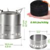 cf49d6b051711570 Ohuhu Rocket Stainless Steel Lightweight Camping Stove - Wood Alcohol Portable Outdoor Cooking Picnic BBQ Hiking with Mesh Bag