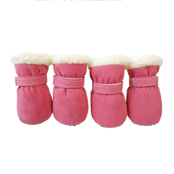 4pcs Winter Dog Anti-slip Snow Small Dogs Thick Cat Puppy Shoes Socks Pet Boots for Chihuahua Yorkshire