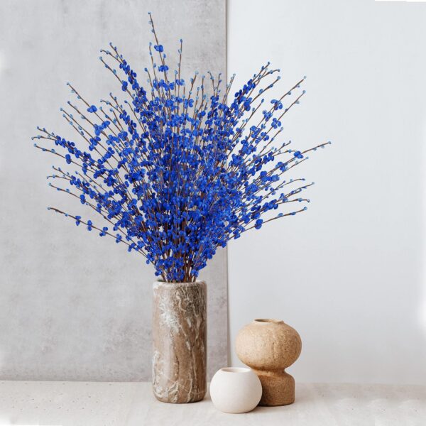 cf5b5bfdb975c46c Sggvecsy 10 Pcs 29.5’’ Long Artificial Jasmine Flowers Tall Fake Flower Bouquet Faux Jasmine Plants Dry Branches for Wedding Home Party Office Hotel Restaurant Kitchen Decoration(Blue)