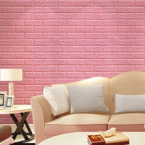 cf67d70fdc41d09e 3D Three-dimensional Wall Self-adhesive Wallpaper Anti-collision Decorative Stickers 10pc
