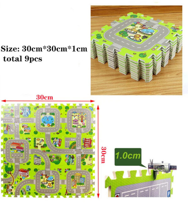 Baby Play Mat 9pcs/lot Carpet Playmat Children Rug Toys Road Traffic Soft or Home Decor EVA Kids Foam Puzzles