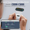 cf727ec44d34eff6 Pocket ECG Monitoring Device with OLED Screen Bluetooth EKG Monitor for Rhythm Waveform, Free APP AI Analyze with iOS/Android