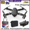 New E88Pro Drone 4K Professinal With 1080P Wide Angle Dual HD Camera Foldable RC Helicopter WIFI FPV Height Hold Apron Sell