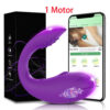 Bluetooth APP 2 Motors G Spot Vibrator for Women Dildo Clitoris Stimulator Vagina Vibrating Love Egg Panties Sex Toys for Adults