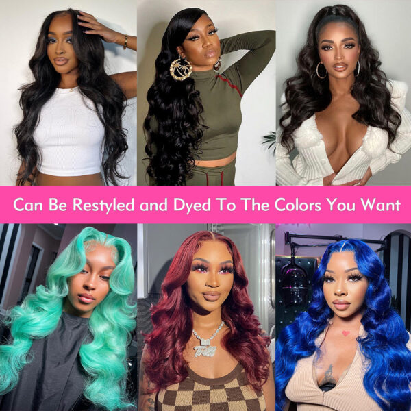 30Inch 13X4 13X6 Transparent Body Wave Front Wig Human Hair for Black Women Pre Plucked 360 Brazilian Lace Frontal Wigs
