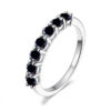 BIJOX STORY 3mm Gemstone Moissanite Rings For Women S Sier Matching Wedding Diamonds Band Stackable Ring White Gold Gift