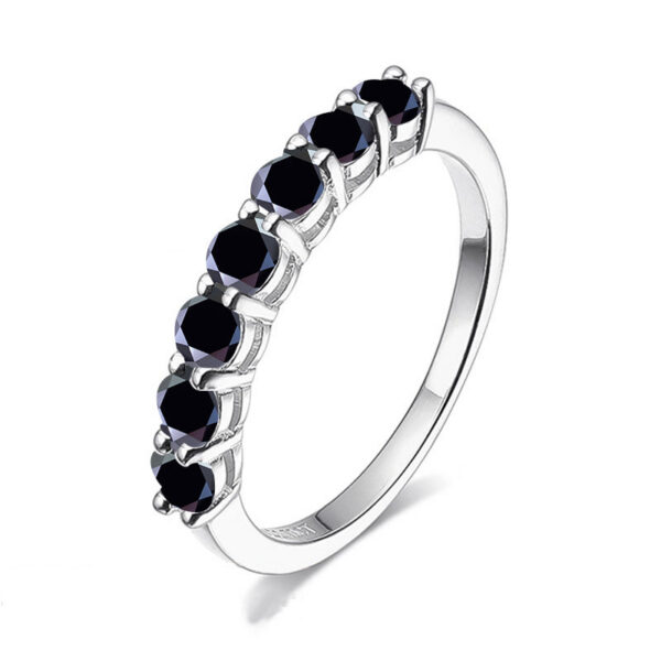 BIJOX STORY 3mm Gemstone Moissanite Rings For Women S Sier Matching Wedding Diamonds Band Stackable Ring White Gold Gift