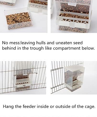 cfa0fced33dbc6a5 Large Capacity- Parrot Automatic Feeder,No Debris Bird Feeder, Parrot Cage Accessories Canary Parrot Bird Parrot Seed Food Container (Can Hold a Variety of Food) by Old Tjikko