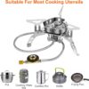 cfa1eb71a5dafb16 Camping Gas Stove 6600W, Portable Outdoor Camping Furnace, Folding Wild Camp Gas Burner, Backpacking Stove Suitable for Hiking, Camping, Trekking and Picnic