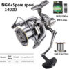 NHUE Big Spinning Fishing 8000-14000 9000 10000 12000 Max Drag 20KG Sea Reel Free e Saltwater Freshwater Fish Pesca