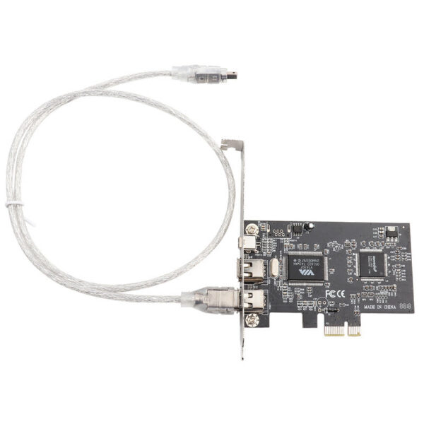 firewire controller card PCI-E PCI Express FireWire 1394a IEEE 1394 Controller Card with Firewire Cable