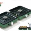 cfae99cfd0cc14c3 2025 Update Portable 2 Burner Propane Camping Stove with Barbecue Plate - 17200 BTU High Output, Two Adjustable Burners, Easy Carrying Handle & Inlet Gas Pipe (GREEN)