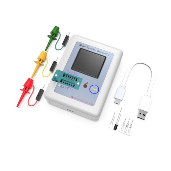 cfcb91b1d156783f LCR TC1 1.8 Inch TFT LCD Display Multimeter Transistor Tester Diode Triode Capacitor Resistor Test Meter