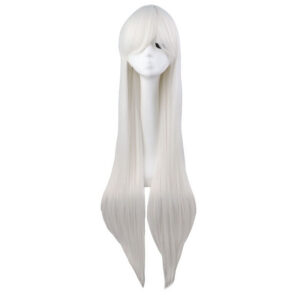 cfe2d8e10ae8edb4 Long Straight Cosplay Wig Purple Black Red Pink Blue Dark Brown 100 Cm Synthetic Hair Wigs