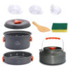 cfe868a73140c361 Widesea Camping Tableware Outdoor Cookware Set Pots Tourist Dishes Bowler Kitchen Equipment Gear Utensils Hiking Picnic Travel