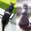 Security Clothes Cat Coats Jacket Hoodies Cats Outfit Warm Clothing Rabbit Animals Pet Costume For Small Dogs