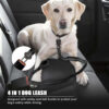 Reflective Shock Absorbing Pet Leashes with Car Seatbelt for Large Dogs Heavy Duty Tactical Bungee No Pull Dog Leash