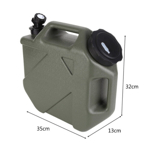 3-12L Bucket Large Capacity Portable Camp Water Bag with Detachable Faucet No Leakage for Camping Fishing Picnic Hiking