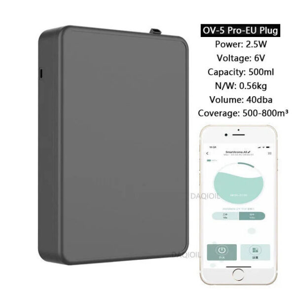 Smart Aroma Diffuser Wall Mounted Essential Oil Diffuser  APP Control Fragrance Diffuser Big Coverage Scent Machine Hotel Home