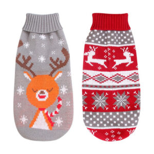 Christmas Sweaters Winter Warm Dog Clothes Knitted Pet Clothing for Small Dogs Puppy Cat Sweater Vest Chihuahua Yorkie Coat