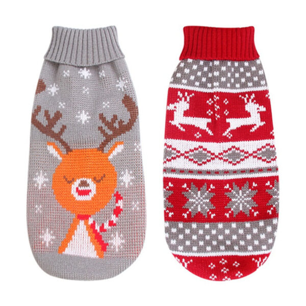 Christmas Sweaters Winter Warm Dog Clothes Knitted Pet Clothing for Small Dogs Puppy Cat Sweater Vest Chihuahua Yorkie Coat