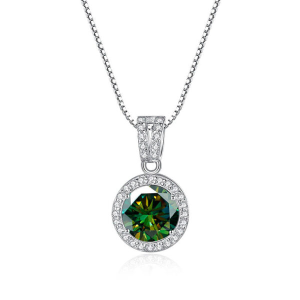 d011387c80bb6725 BIJOX STORY Moissanite Diamond Pendant Necklaces For Women Sterling Sier Chain Trending Iced Bling Wedding Jewelry