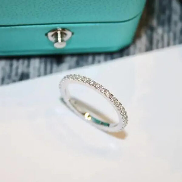 d014834da4b890ca s jewlery for women Simple Sense Sterling sier ringClassic Six-claw Diamond designer ring Birthday Gift Female Male Anniversary gift