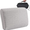 d017ecf76bdafdea ENITYA Camping Pillow with Washable Cover - Travel Essentials, Memory Foam Backpacking Pillow, Portable for Camping, Air Travel, Hiking, Beach, Hammock, Medium(Grey)