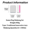 d018d9bb83b8a660 Mahjong Set Flag Board with Unique Pattern Tiles Parent Child Game for Family Party Adults Children Kids