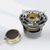 Luwecf Mini Portable Camping Stove Fishing Stove Camping Cooking Stove Outdoor Stove with Storage Bag Hiking Stove Alcohol Stove with Pot Holder for Camping Hiking Traveling Fishing Picnic