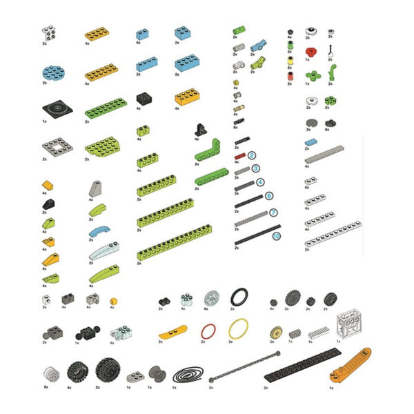 NEW 280PCS Parts WeDo 2.0 Robotics Construction Core Set Building Blocks Compatible with 45300 Scratch 3.0 Educational DIY Toys